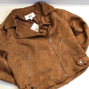 Suede Moto Jacket